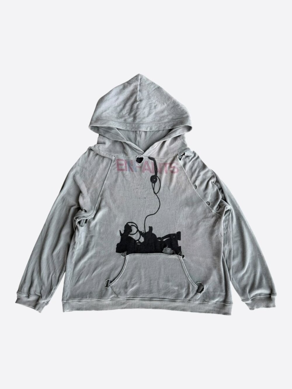 Enfants Riches Deprimes Grey 'Forget To Answer' Graphic Hoodie